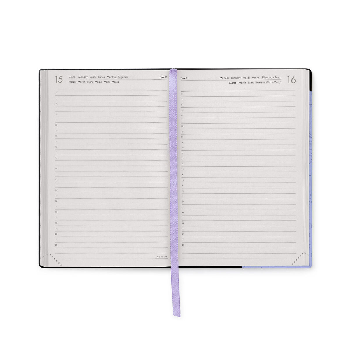 Legami - Agenda Diaria Mediana de 12 Meses 2027 - Cosmic Lilac