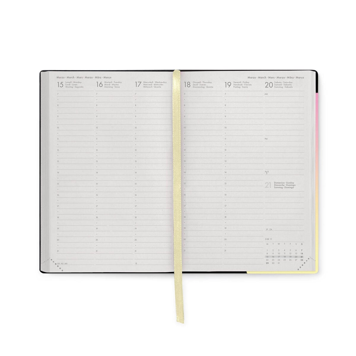 Legami - Agenda Semanal Mediana de 12 Meses 2027 - Sunrise Lover
