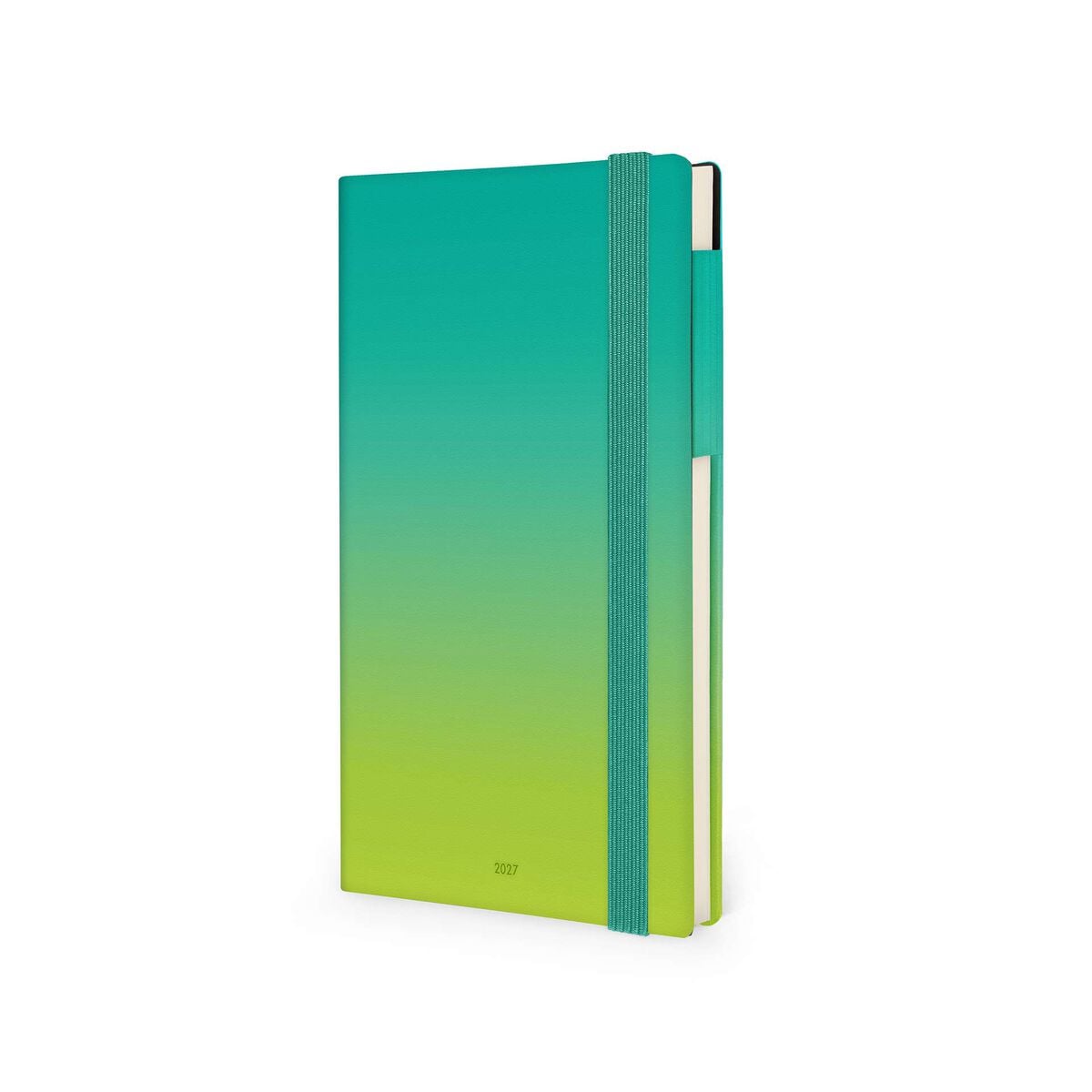 Legami - Agenda semanal mediana de 12 meses con cuaderno 2027 - Shades Green