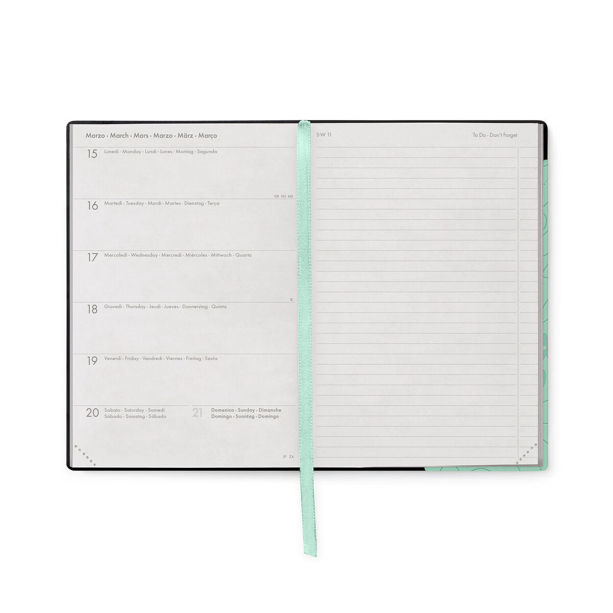 Legami - Agenda Semanal Mediana de 12 Meses con Cuaderno 2027 - Botanic Garden