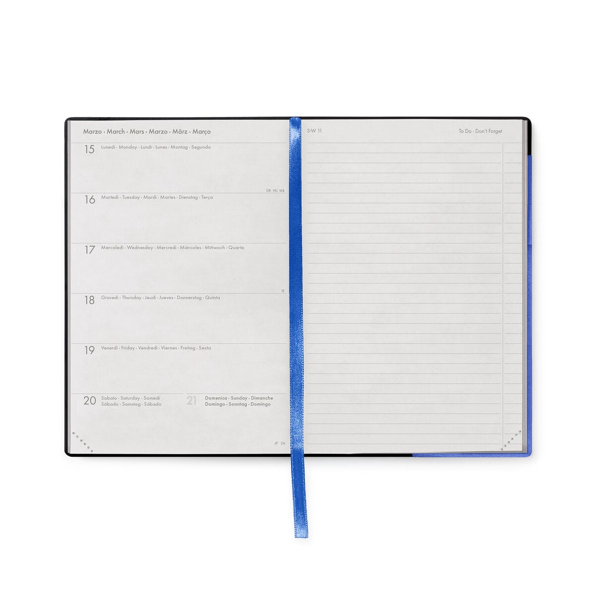 Legami - Agenda semanal mediana de 12 meses 2027 - Eclectic Blue