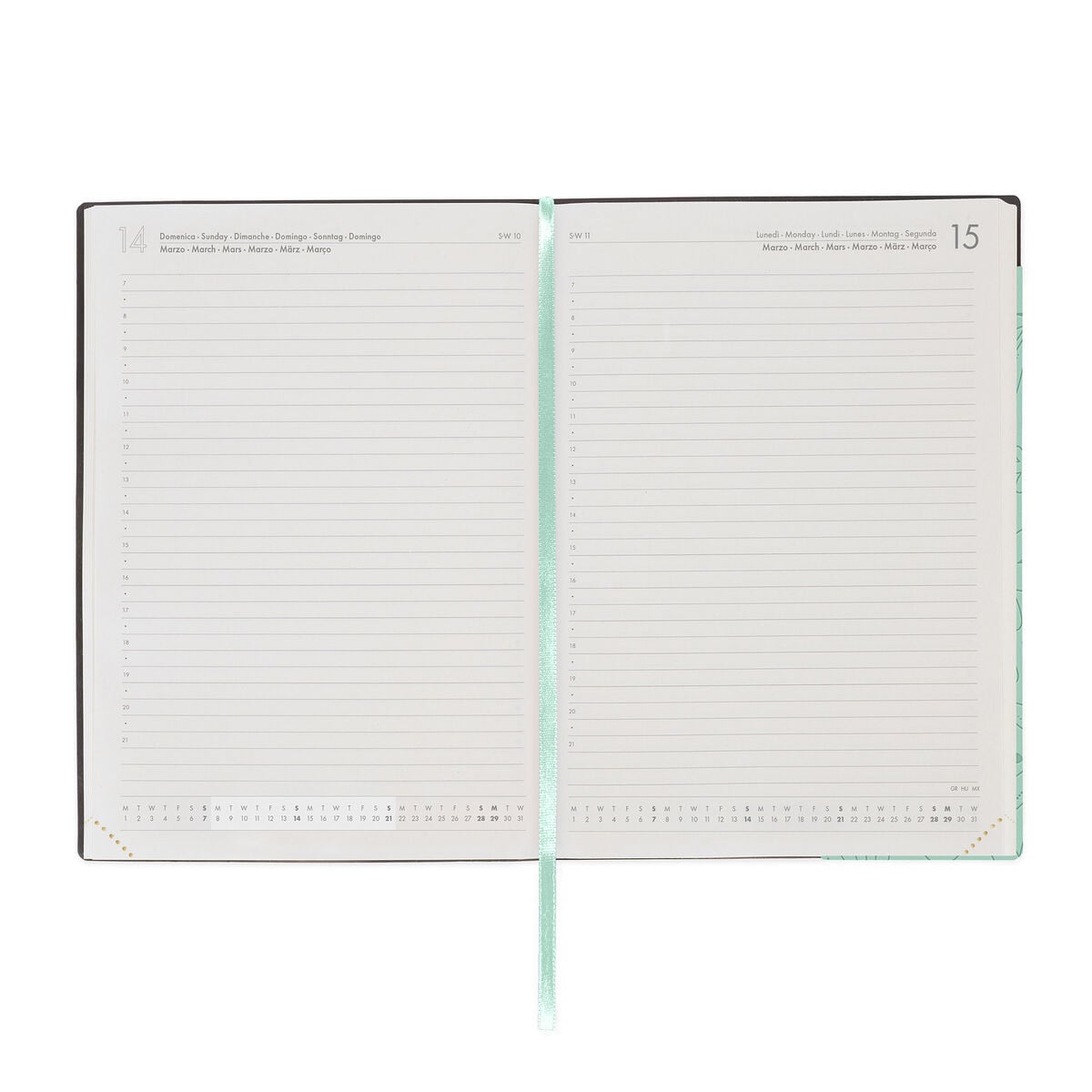 Legami - Agenda Diaria Grande de 12 Meses 2027 - Botanic Garden