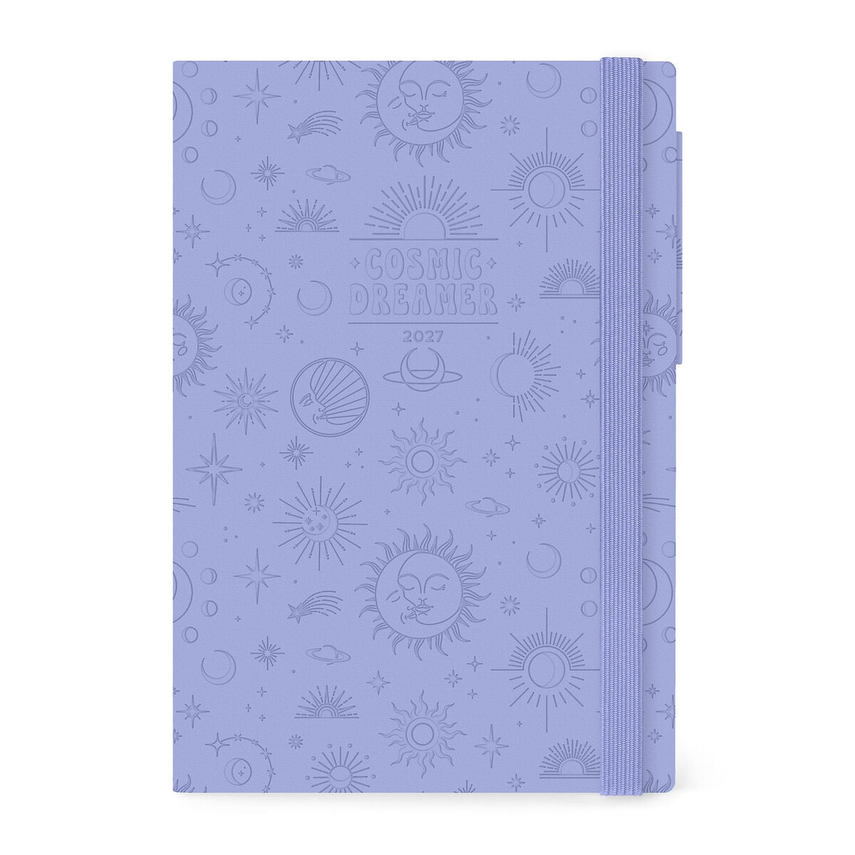 Legami - Agenda Semanal y Diaria Grande de 12 Meses 2027 - Cosmic Lilac