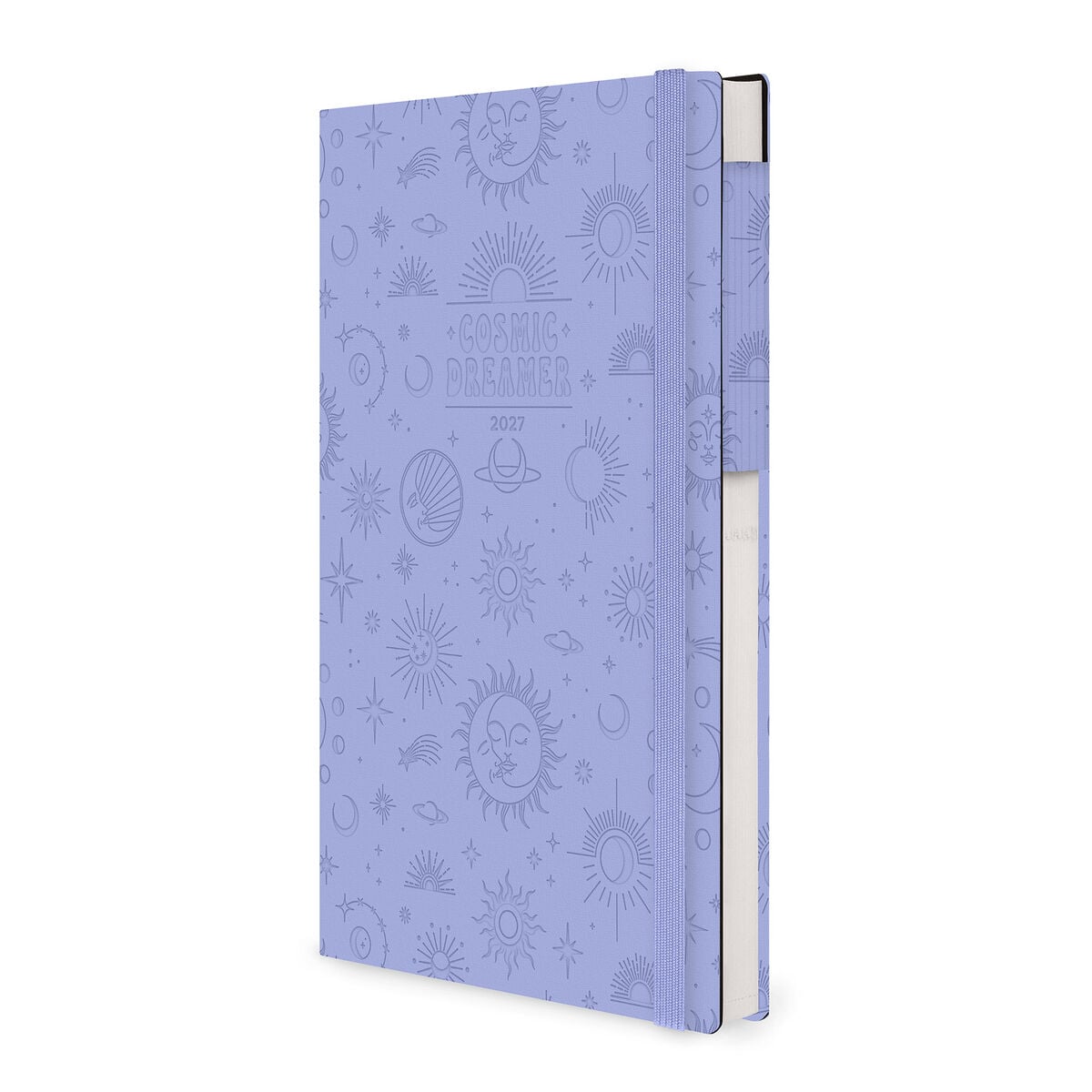 Legami - Agenda Semanal y Diaria Grande de 12 Meses 2027 - Cosmic Lilac
