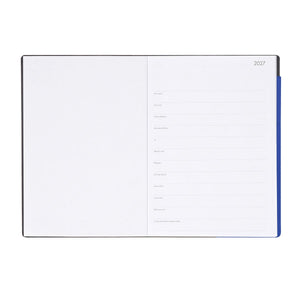 Legami - Agenda semanal y diaria de 12 meses, tamaño grande, 2027 - Eclectic Blue