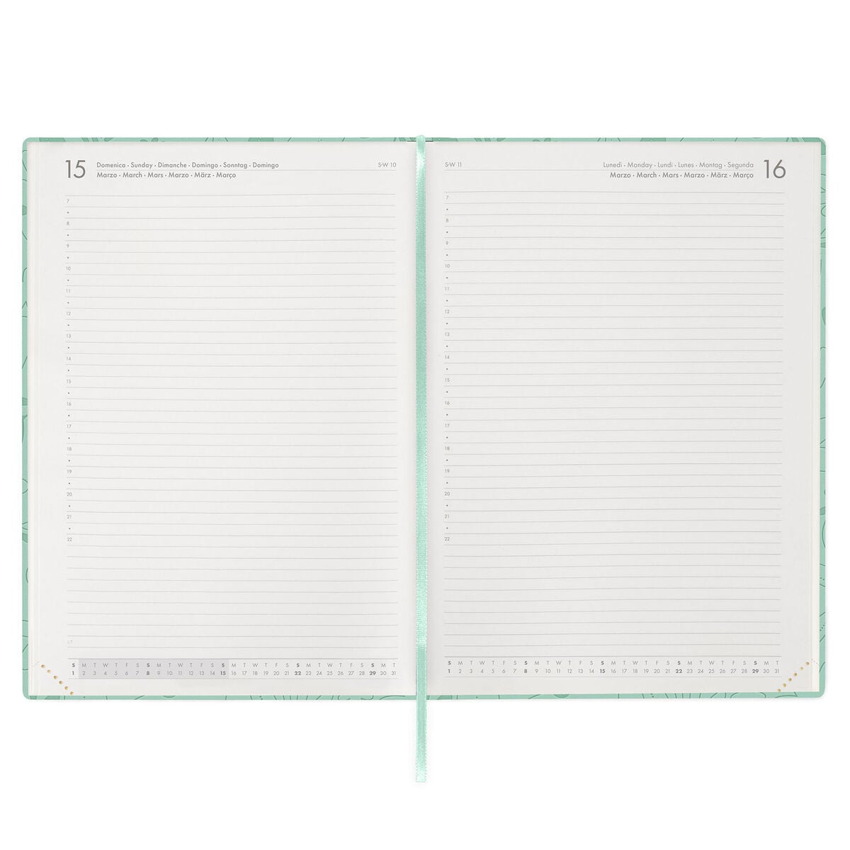 Legami - Agenda Diaria Maxi de 13 Meses 2027 - Botanic Garden