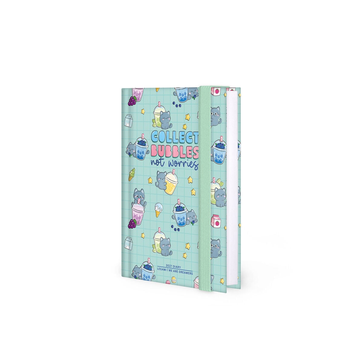 Legami - Agenda Diaria de 12 Meses - Pequeña 2027 - Kitty Bubble Tea