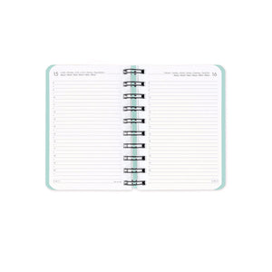 Legami - Agenda Diaria Pequeña con Espiral 12 Meses 2027 - Kitty Bubble Tea