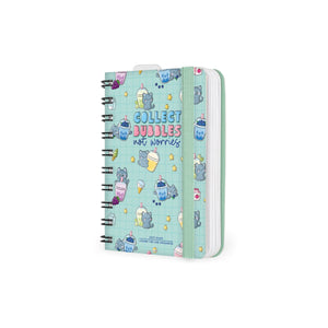 Legami - Agenda Diaria Pequeña con Espiral 12 Meses 2027 - Kitty Bubble Tea