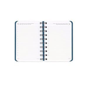 Legami - Agenda Diaria Pequeña de Espiral 12 Meses 2027 - Travel Stickers