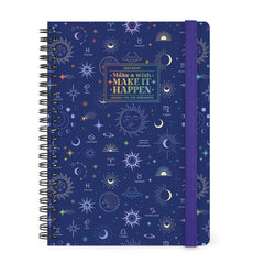 Legami - Agenda Semanal Grande con Espiral de 12 Meses 2027 - Celestial