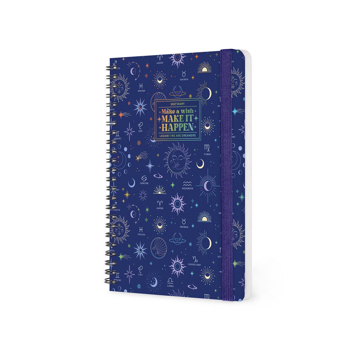 Legami - Agenda Semanal Grande con Espiral de 12 Meses 2027 - Celestial