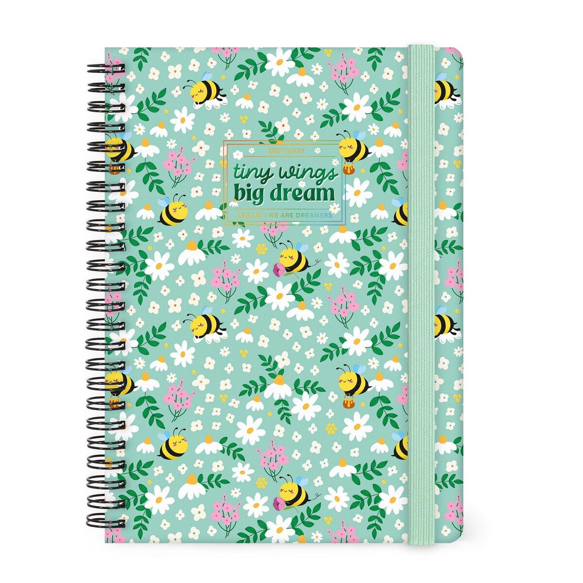 Legami - Agenda Semanal Grande Espiral 12 Meses 2027 - Abeja