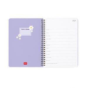 Legami - Agenda Semanal Grande con Espiral de 12 Meses 2027 - Daisy