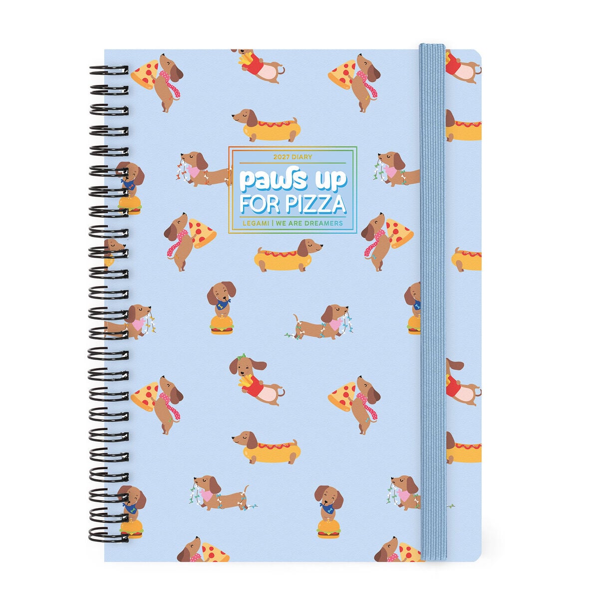 Legami - Agenda Semanal Grande Anillada de 12 Meses 2027 - Dachshund