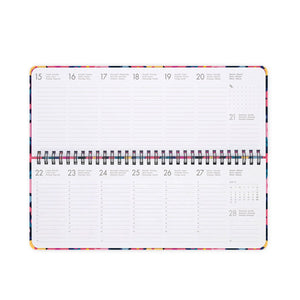 Legami - Planificador de escritorio de 12 meses 2027 - Flores