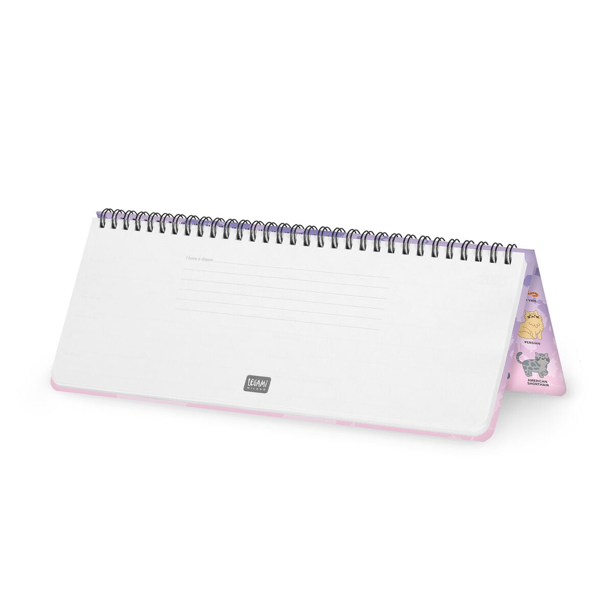 Legami - Planificador de escritorio de 12 meses 2027 - Kitty