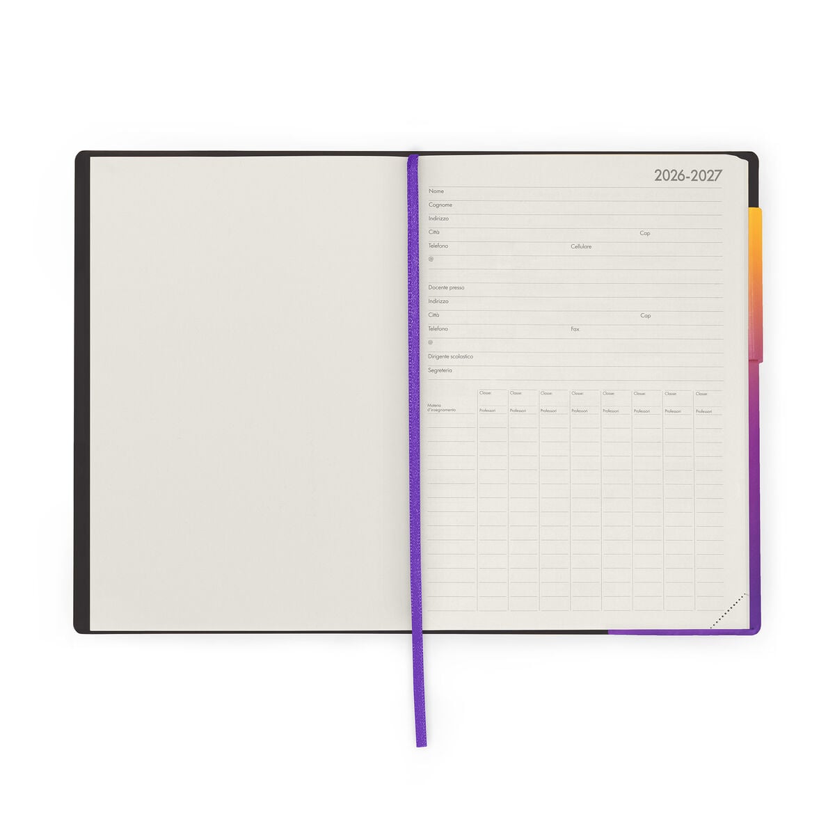 Legami - Agenda semanal para profesores de 13 meses 2026/2027 - Sunset Vibes