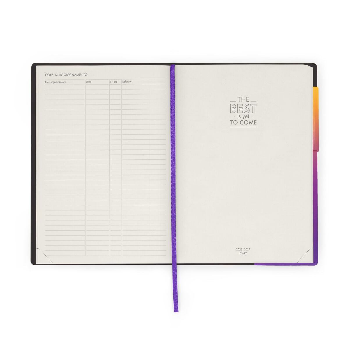 Legami - Agenda semanal para profesores de 13 meses 2026/2027 - Sunset Vibes