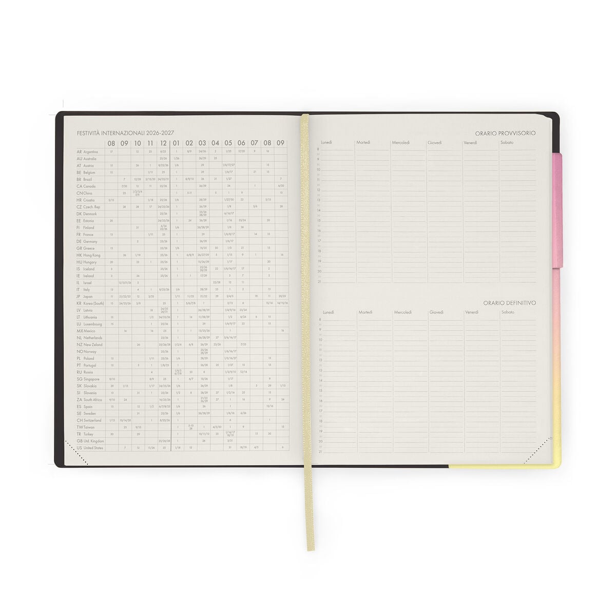 Legami - Agenda Semanal de 13 Meses para Profesores 2026/2027 - Sunrise Lover