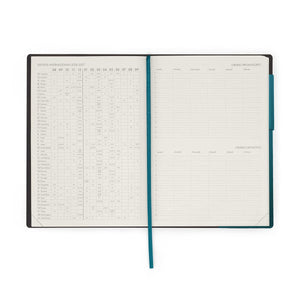 Legami - Agenda semanal para profesores de 13 meses 2026/2027 - Verde azulado oscuro