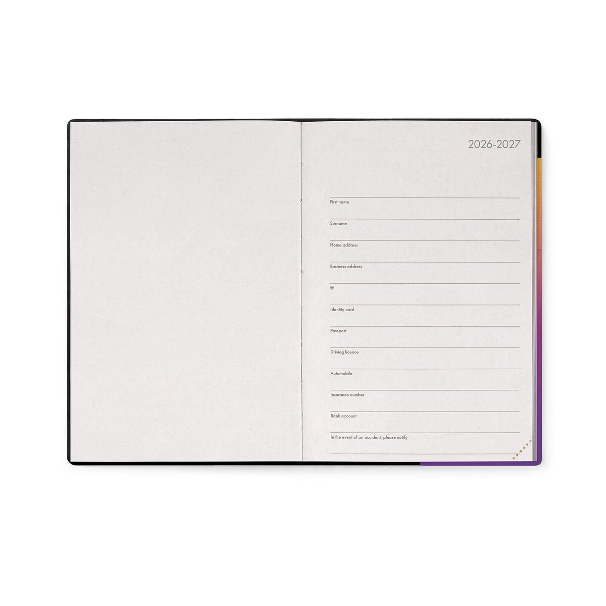 Legami - Agenda Diaria Mediana de 16 Meses 2026/2027 - Sunset Vibes