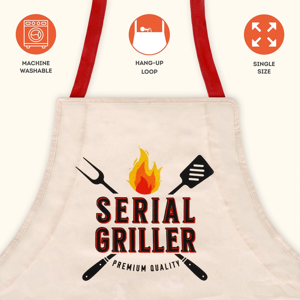 Legami - Delantal de cocina Serial Griller - Superchef