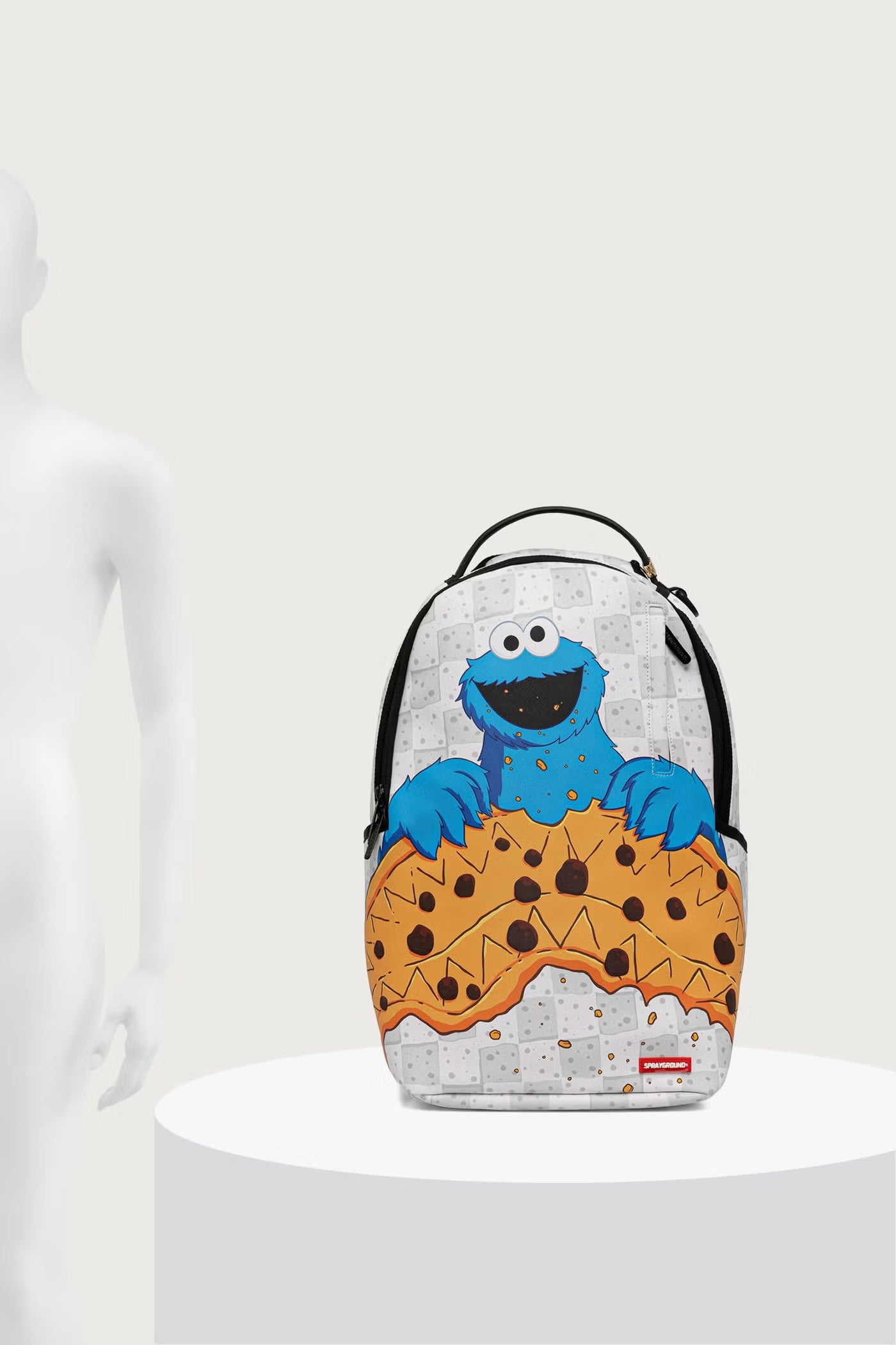 Sprayground - Mochila SESAME STREET COOKIE MONSTER Blanca 910B9124NSZ
