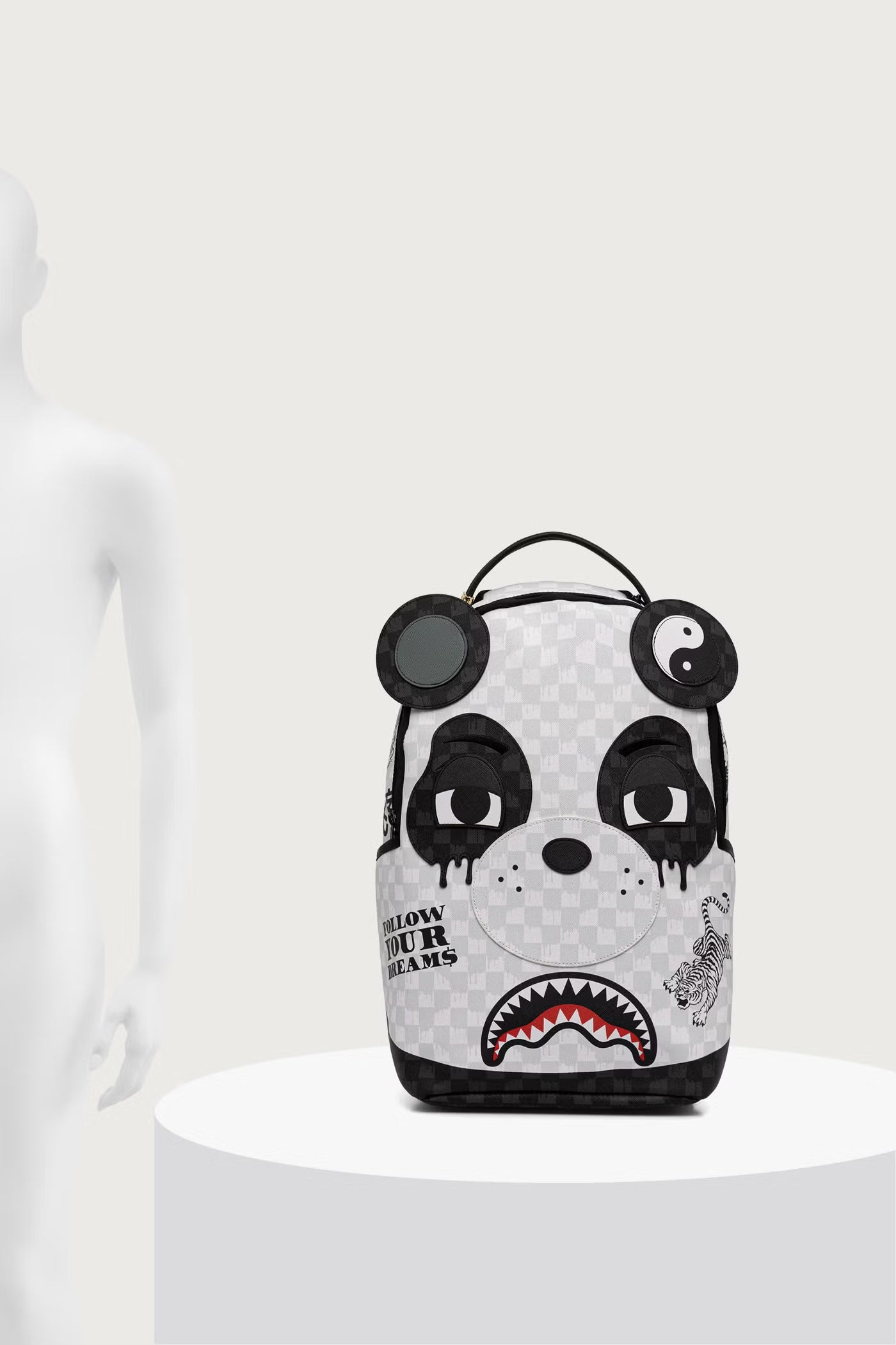 Sprayground - Mochila PANDA FACE Blanco 910B8468NSZ
