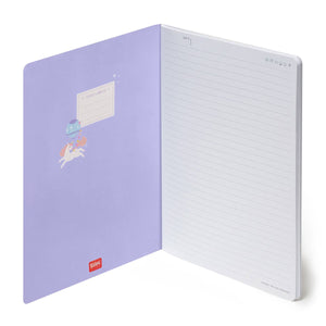 Legami - Cuaderno B5 rayado con tapa dura ilustrada - Unicornio