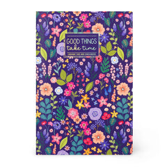 Legami - Cuaderno de tapa dura ilustrada con renglones B5 - Flores