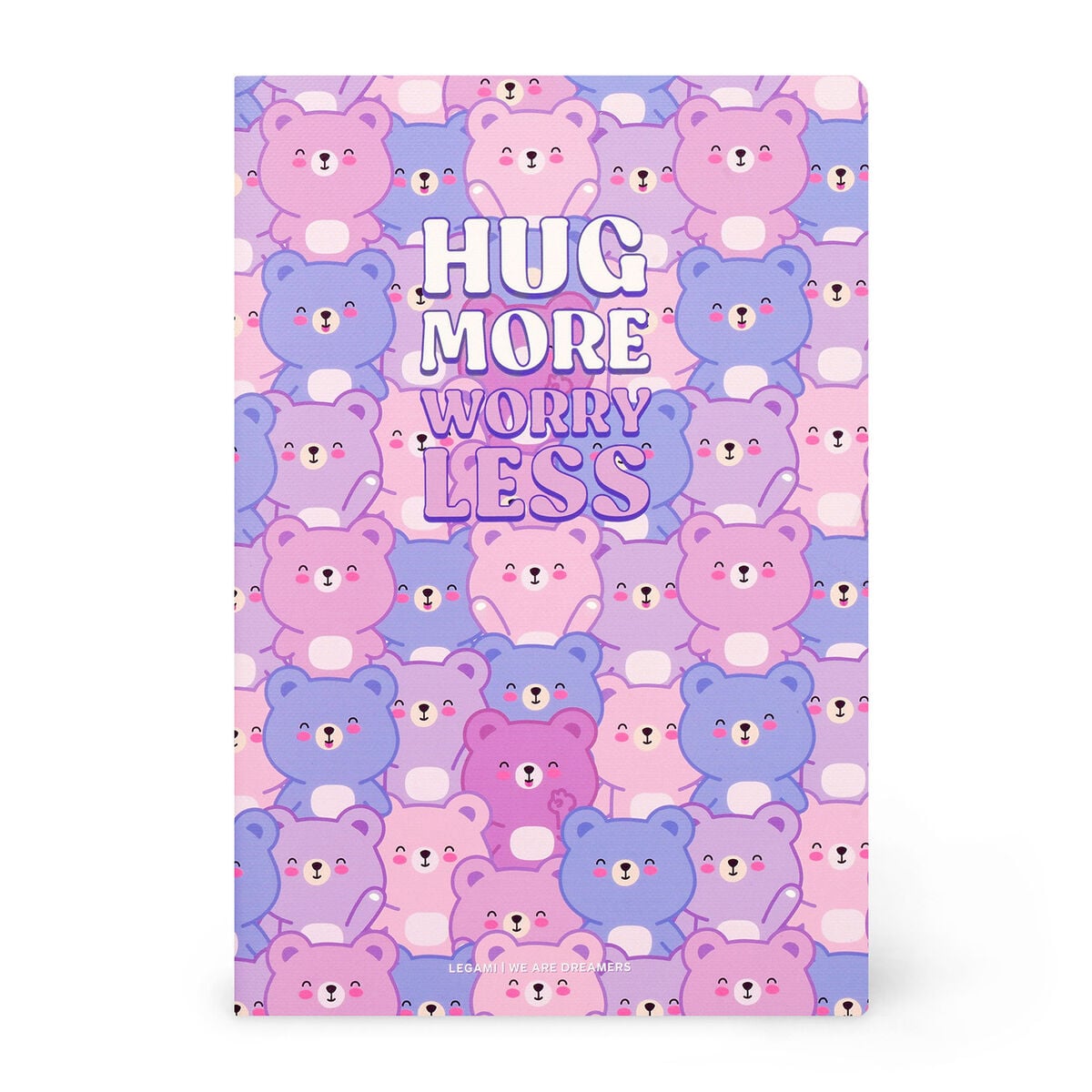 Legami - Cuaderno B5 rayado con tapa dura ilustrada - Osito de peluche