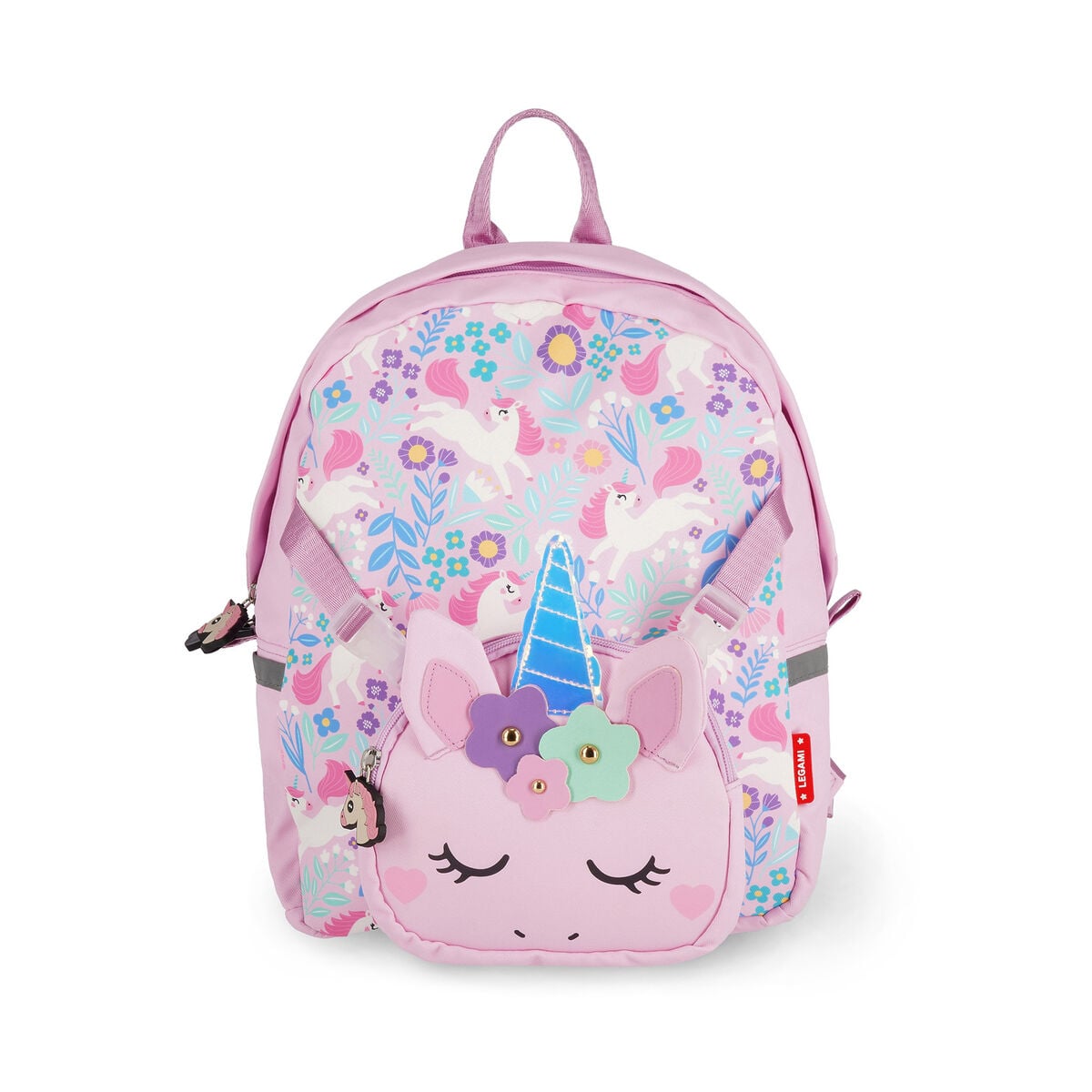 Legami - Mochila 2 en 1 Unicornio con bolsillo delantero extraíble - ¡Súper dulce!