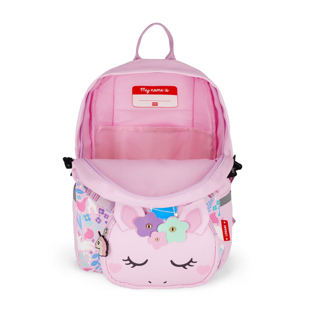 Legami - Mochila 2 en 1 Unicornio con bolsillo delantero extraíble - ¡Súper dulce!