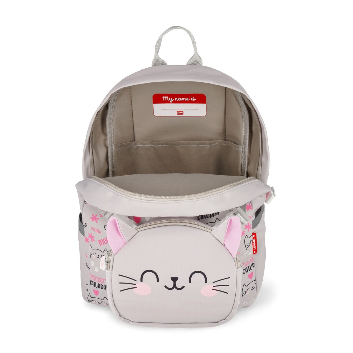 Legami - Mochila 2 en 1 Kitty con bolsillo frontal extraíble - ¡Súper mona!