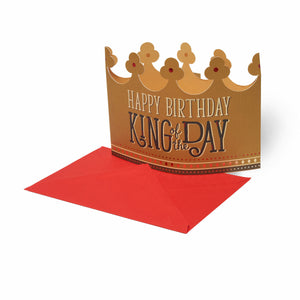 Legami - Tarjeta de Felicitación 3D - Feliz Cumpleaños - Corona de Rey