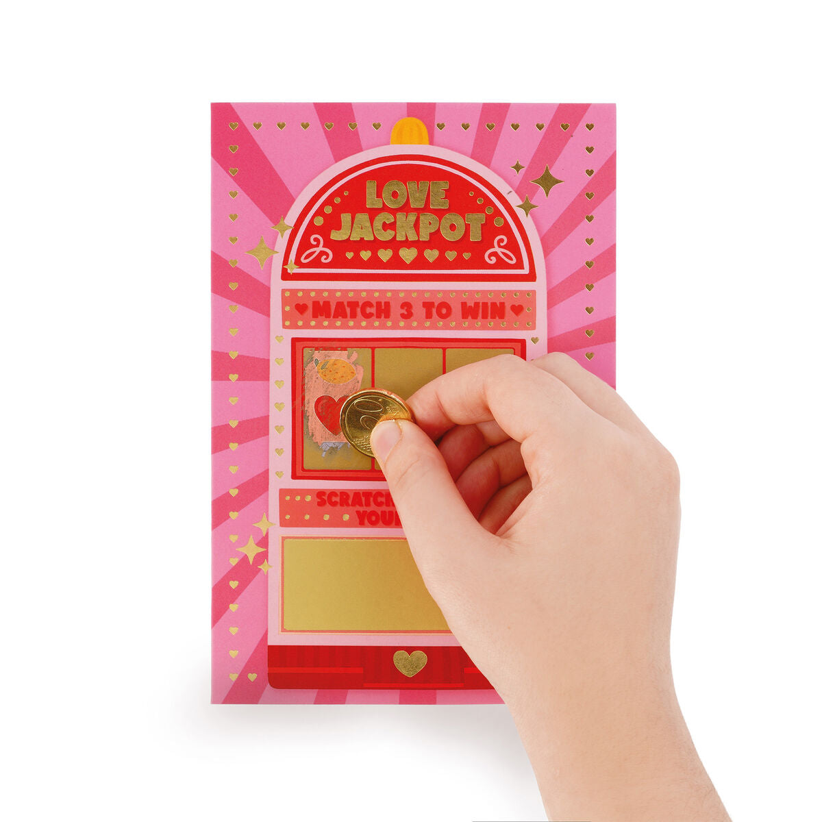 Legami - Tarjeta de felicitación para rascar - Lotería del Amor