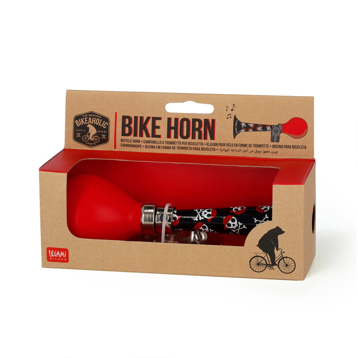Legami - Timbre de Calavera para Bicicleta - Bocina para Bici