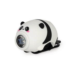 Legami - Luz delantera recargable para bicicleta con timbre - Panda - Luz delantera para bicicleta con timbre