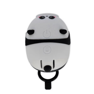Legami - Luz delantera recargable para bicicleta con timbre - Panda - Luz delantera para bicicleta con timbre
