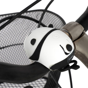 Legami - Luz delantera recargable para bicicleta con timbre - Panda - Luz delantera para bicicleta con timbre