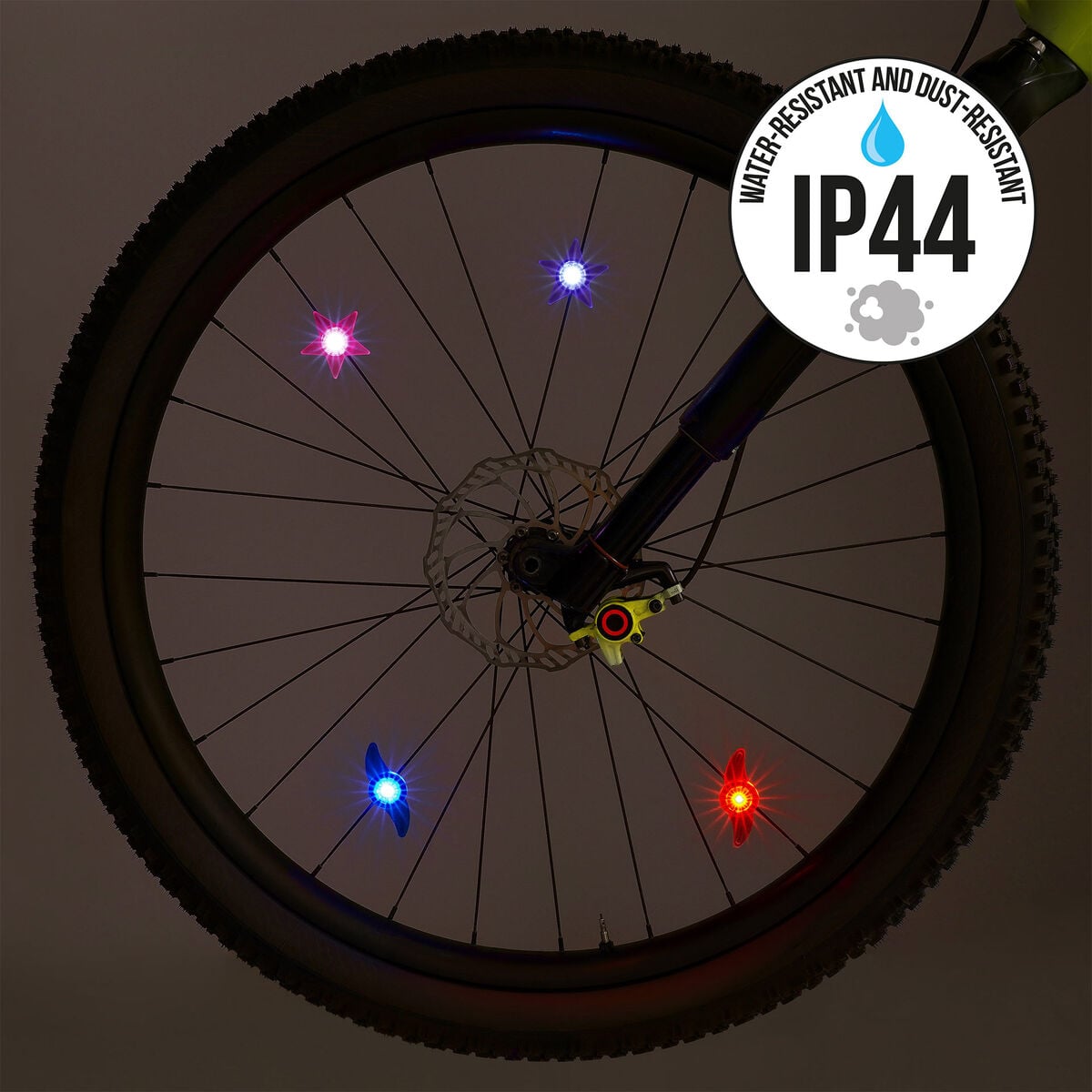 Legami - Juego de 2 Luces LED para Radios de Bicicleta - Unicornio - Ride & Shine