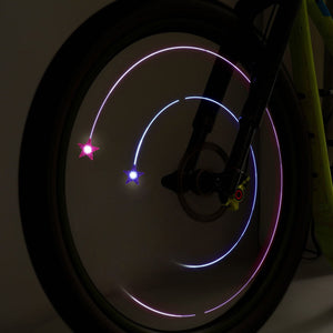 Legami - Juego de 2 Luces LED para Radios de Bicicleta - Unicornio - Ride & Shine