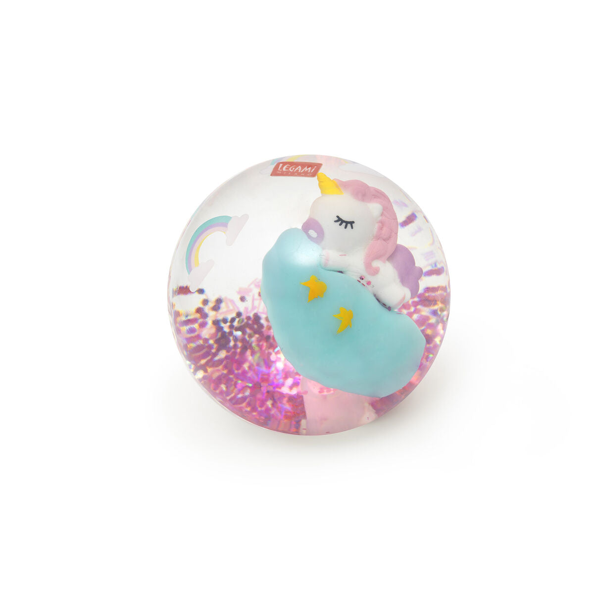 Legami - Pelota Saltarina Luminosa - Unicornio