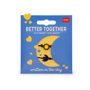 Legami - Set de 2 Pulseras - Sol y Luna