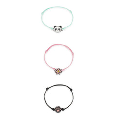 Legami - Set de 3 Pulseras - Panda