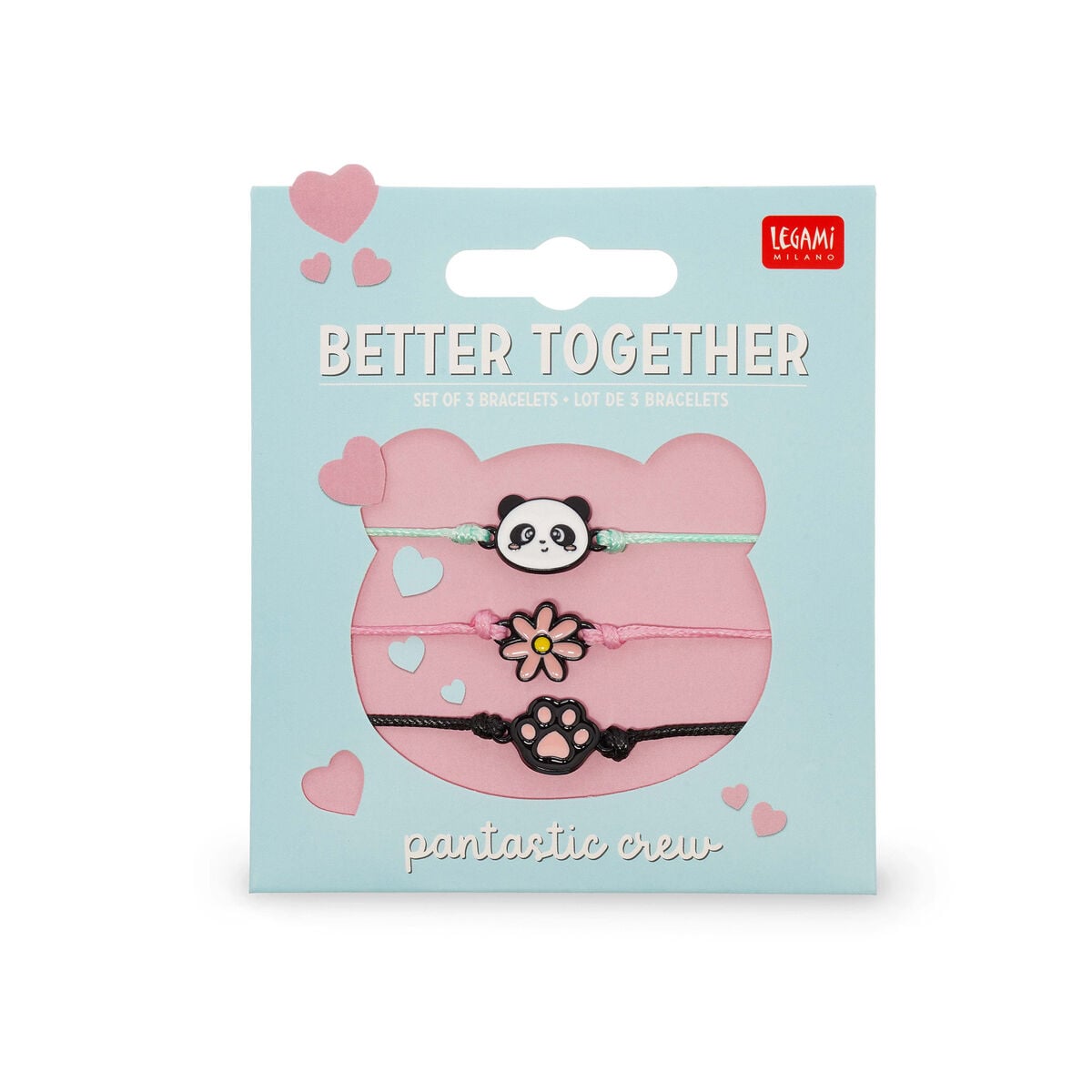 Legami - Set de 3 Pulseras - Panda