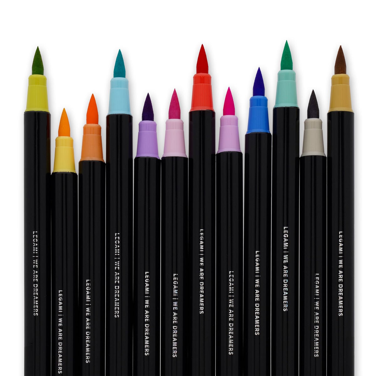 Legami - Set de 12 Brush Markers en Colores Pastel - Brush Markers