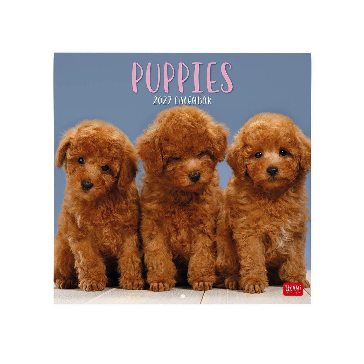 Legami - Calendario de Pared 2027 Puppies - 30 x 29 cm