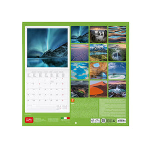 Legami - Calendario de pared Planeta Tierra 2027 - 30 x 29 cm